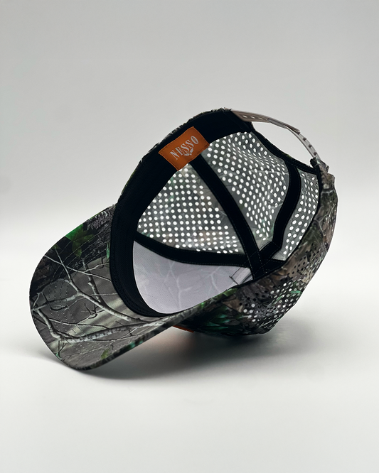 camo hat orange tag
